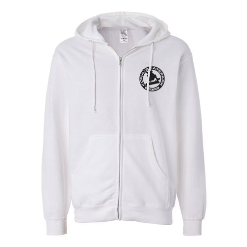 Kona Classic Badge Zip Hoodie - White